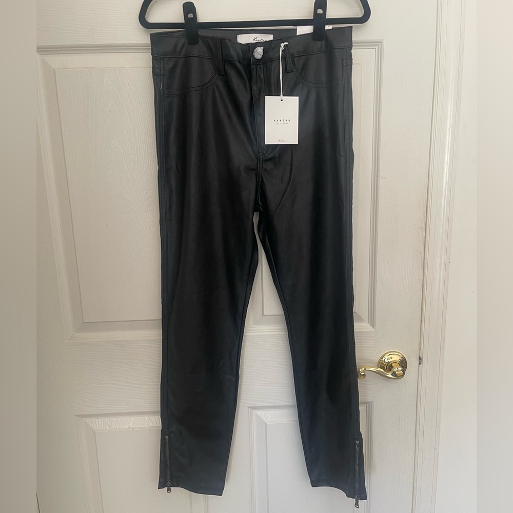 Kancan Faux Leather Skinny Pants Sz 11